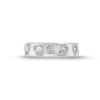 Thumbnail Image 3 of 2-1/5 CT. T.W. Multi-Shaped Certified Lab-Grown Diamond Alternating Station Anniversary Band in 14K White Gold (F/VS2)