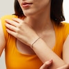 Thumbnail Image 2 of 1 CT. T.W. Baguette and Round Diamond Alternating Line Bracelet in 10K White Gold
