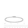 Thumbnail Image 4 of 1 CT. T.W. Baguette and Round Diamond Alternating Line Bracelet in 10K White Gold