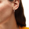 Thumbnail Image 2 of 1 CT. T.W. Certified Lab-Grown Diamond Graduated Three Stone Drop Earrings in 14K White Gold (F/SI2)