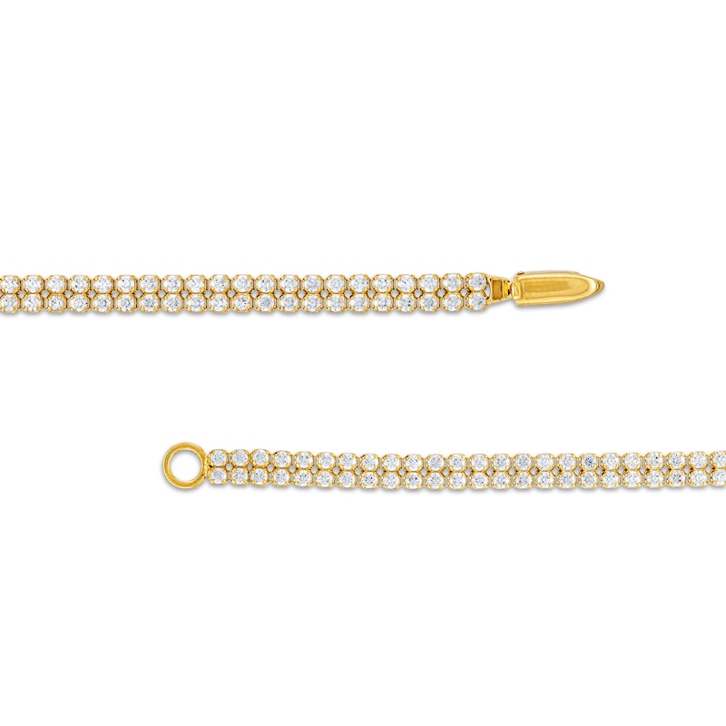 2 CT. T.W. Certified Lab-Created Diamond Double Row Tennis Bracelet in 14K Gold (F/SI2)