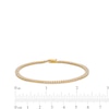 Thumbnail Image 3 of 2 CT. T.W. Certified Lab-Created Diamond Double Row Tennis Bracelet in 14K Gold (F/SI2)