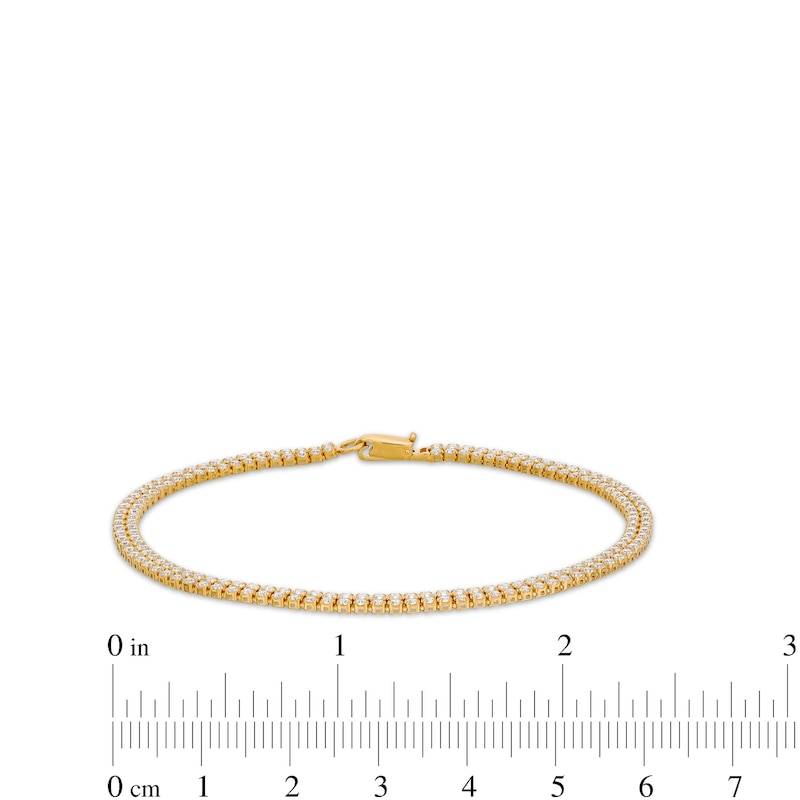 2 CT. T.W. Certified Lab-Created Diamond Double Row Tennis Bracelet in 14K Gold (F/SI2)