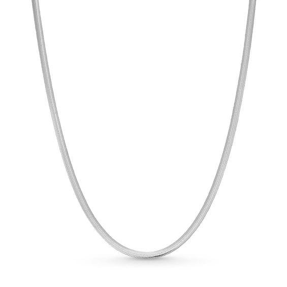 2.3mm Herringbone Chain Necklace in Sterling Silver - 18â