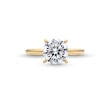 Thumbnail Image 4 of Certified Center Diamond Solitaire 2 CT. T.W. Hidden Halo Engagement Ring in 14K Gold (I/I2)