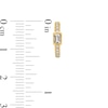Thumbnail Image 3 of 1/3 CT. T.W. Baguette and Round Certified Lab-Grown Diamond Huggie Hoop Earrings in 14K Gold (F/SI2)