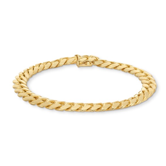 8.25mm Solid Miami Cuban Chain Bracelet in 10K Gold - 8.5â