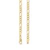 Thumbnail Image 2 of 3.7mm Solid Figaro Chain Bracelet in 14K Gold - 7.5”
