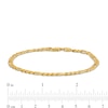 Thumbnail Image 3 of 3.7mm Solid Figaro Chain Bracelet in 14K Gold - 7.5”