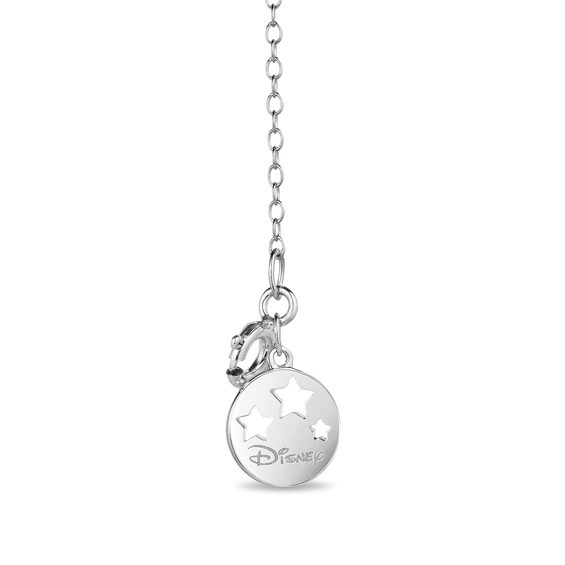 Enchanted Disney Tinker Bell Green Tourmaline and Diamond Lock Pendant and Key Bolo Bracelet Set in Sterling Silver