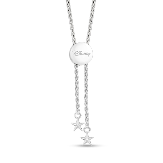 Enchanted Disney Tinker Bell Green Tourmaline and Diamond Lock Pendant and Key Bolo Bracelet Set in Sterling Silver