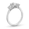 Thumbnail Image 3 of 1-3/8 CT. T.W. Pear-Shaped, Emerald-Cut and Round Diamond Three Stone Engagement Ring in 14K White Gold