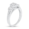 Thumbnail Image 2 of 1/4 CT. T.W. Diamond Frame Three Stone Split Shank Engagement Ring in 10K White Gold