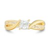 Thumbnail Image 2 of 3/4 CT. T.W. Princess-Cut Diamond Twist Shank Engagement Ring in 14K Gold