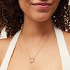 Thumbnail Image 2 of 1/2 CT. T.W. Certified Lab-Grown Diamond Ribbon Twist Heart Necklace in 14K Gold (F/SI2)