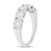 Thumbnail Image 2 of 1 CT. T.W. Diamond Miracle Five Stone Anniversary Band in 10K White Gold