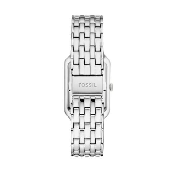 Ladiesâ Fossil Raquel Crystal Accent Watch with Rectangular Mother-of-Pearl Dial (Model: Es5306)