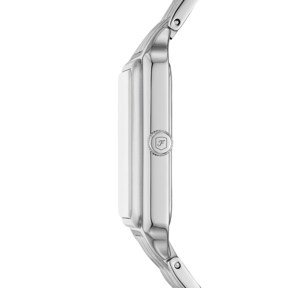 Ladiesâ Fossil Raquel Crystal Accent Watch with Rectangular Mother-of-Pearl Dial (Model: Es5306)