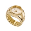 Thumbnail Image 1 of Ladies’ Fossil Gold-Tone IP Ring Watch with Gold-Tone Sunray Dial (Model: ES5246)