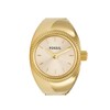 Thumbnail Image 2 of Ladies’ Fossil Gold-Tone IP Ring Watch with Gold-Tone Sunray Dial (Model: ES5246)