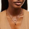 Thumbnail Image 2 of Enchanted Disney Amethyst and Diamond Seashell and Trident Two Piece Pendant Set in Sterling Silver and 10K Rose Gold