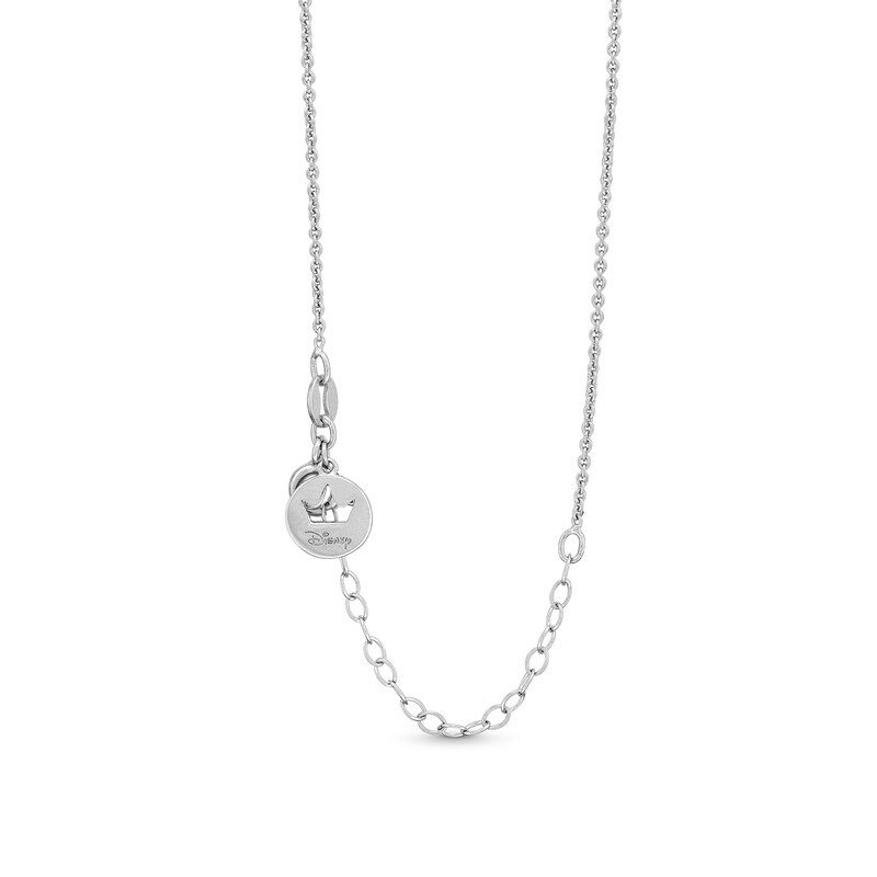 Main Image 3 of Enchanted Disney Amethyst and Diamond Seashell and Trident Two Piece Pendant Set in Sterling Silver and 10K Rose Gold