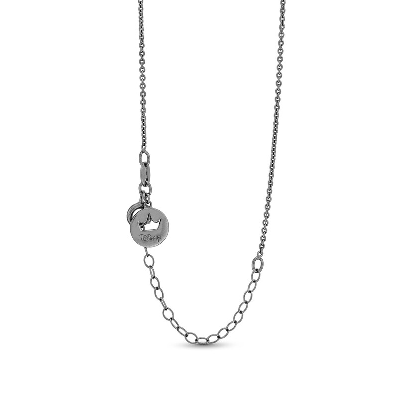 Main Image 4 of Enchanted Disney Amethyst and Diamond Seashell and Trident Two Piece Pendant Set in Sterling Silver and 10K Rose Gold