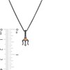 Thumbnail Image 6 of Enchanted Disney Amethyst and Diamond Seashell and Trident Two Piece Pendant Set in Sterling Silver and 10K Rose Gold