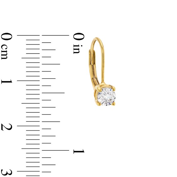 1/2 CT. T.w. Diamond Solitaire Drop Earrings in 14K Gold
