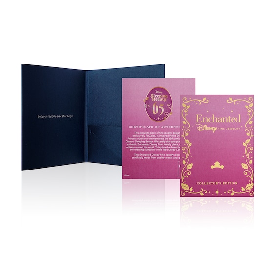 Collectorâs Edition Enchanted Disney Sleeping Beauty 65th Anniversary Flower Ring in Sterling Silver and 10K Rose Gold