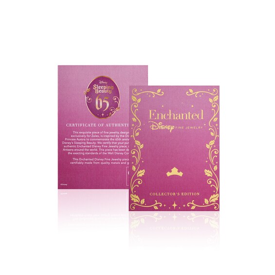 Collectorâs Edition Enchanted Disney Sleeping Beauty 65th Anniversary Flower Ring in Sterling Silver and 10K Rose Gold