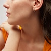 Thumbnail Image 2 of 1/8 CT. T.W. Diamond Multi-Row J-Hoop Earrings in 10K Gold