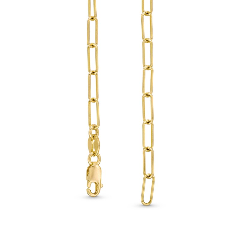 Main Image 3 of 1/10 CT. T.W. Diamond Border "MAMA" Heart Necklace in Sterling Silver with 14K Gold Plate