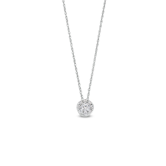 1/4 CT. T.w. Certified Lab-Grown Multi-Diamond Pendant in 14K White Gold (F/Si2)