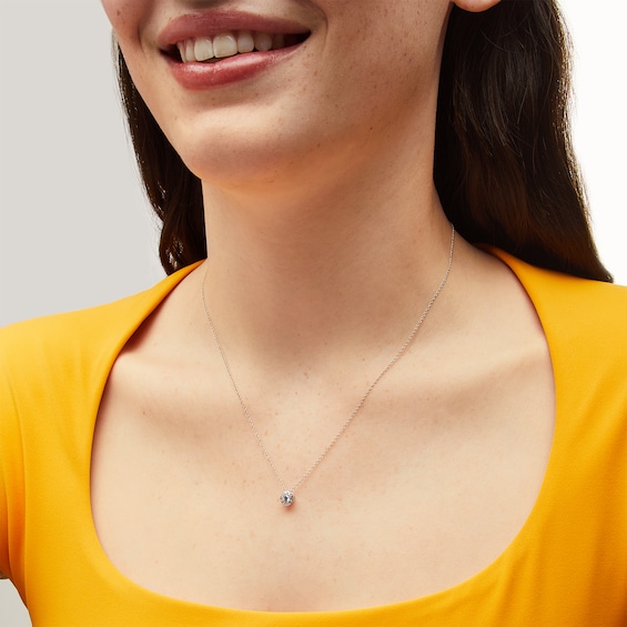 1/4 CT. T.w. Certified Lab-Grown Multi-Diamond Pendant in 14K White Gold (F/Si2)