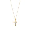 Thumbnail Image 1 of Flared Crucifix Pendant in 14K Two-Tone Gold
