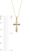 Thumbnail Image 3 of Flared Crucifix Pendant in 14K Two-Tone Gold