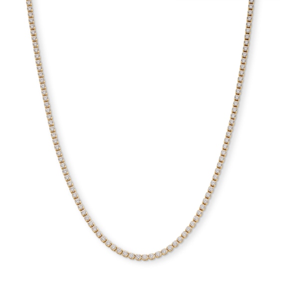 3 CT. T.w. Certified Lab-Grown Diamond Tennis Necklace in 14K Gold (F/Si2) - 17"