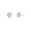 Thumbnail Image 0 of 1/10 CT. T.W. Multi-Diamond Stud Earrings in 10K White Gold