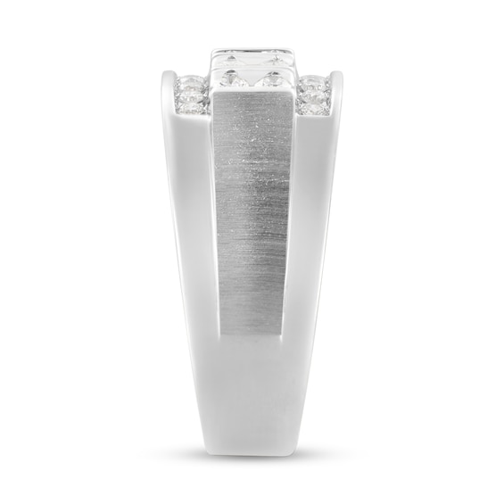3/4 CT. T.w. Diamond Multi-Row Column Ring in 10K White Gold