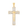 Thumbnail Image 1 of 1 CT. T.W. Diamond Crucifix Necklace Charm in 10K Gold