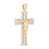 Thumbnail Image 2 of 1 CT. T.W. Diamond Crucifix Necklace Charm in 10K Gold