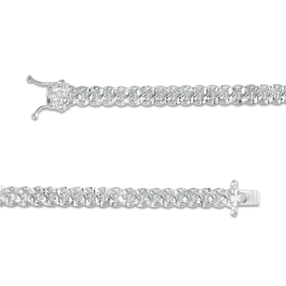 6.0mm Diamond-Cut Cuban Curb Chain Necklace in Solid Sterling Silver