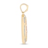 Thumbnail Image 3 of 1/8 CT. T.W. Diamond Our Lady of Guadalupe Oval Frame Necklace Charm in 10K Two-Tone Gold