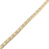 Thumbnail Image 2 of 1/2 CT. T.W. Diamond Nugget Alternating Multi-Row Link Bracelet in 10K Gold - 9"