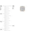 Thumbnail Image 2 of 1/2 CT. T.W. Multi-Diamond Octagon Frame Stud Earrings in 10K Gold