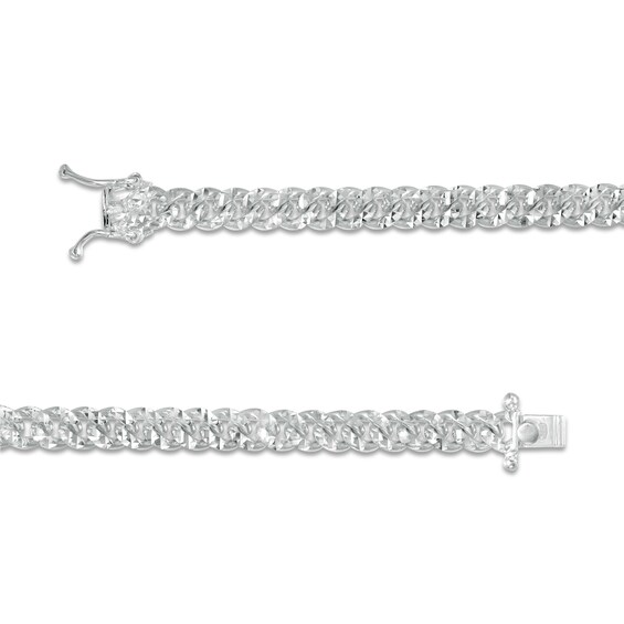 6.0mm Diamond-Cut Cuban Curb Chain Necklace in Solid Sterling Silver - 20"