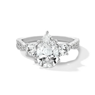 Classic Symphony 2-3/4 CT. T.W. Pear-Shaped Certified Lab-Grown Diamond Engagement Ring in 14K White Gold (F/SI2)