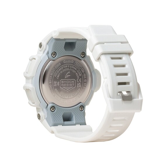 Menâs Casio G-Shock Move White Resin Step Tracker Sport Watch with Blue Dial (Model: Gba900Cb-7A)