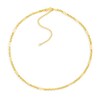 Thumbnail Image 1 of 2.8mm Rolo and Paper Clip Chain Necklace in Hollow 14K Gold - 16”